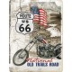 US Route 66 national old trail roads, Blechschild 30x40