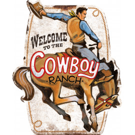 Cowboy Ranch Blechschild